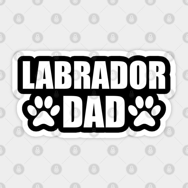 Labrador Dad Sticker by KC Happy Shop
